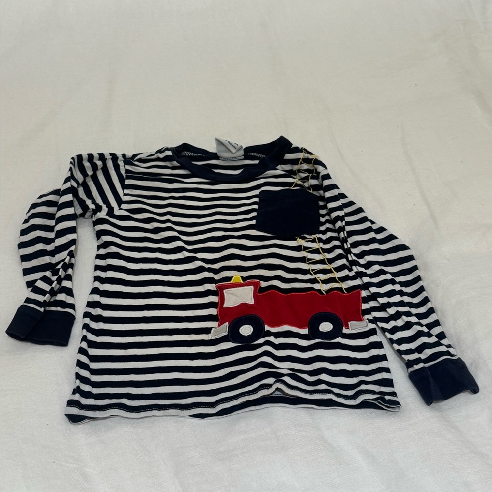Florence Eiseman Boys Fire Truck Shirt